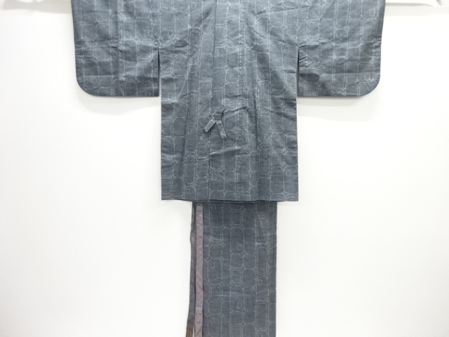 JAPANESE TWO-PIECE DOCHUGI / TSUMUGI / WOVEN ABSTRACT